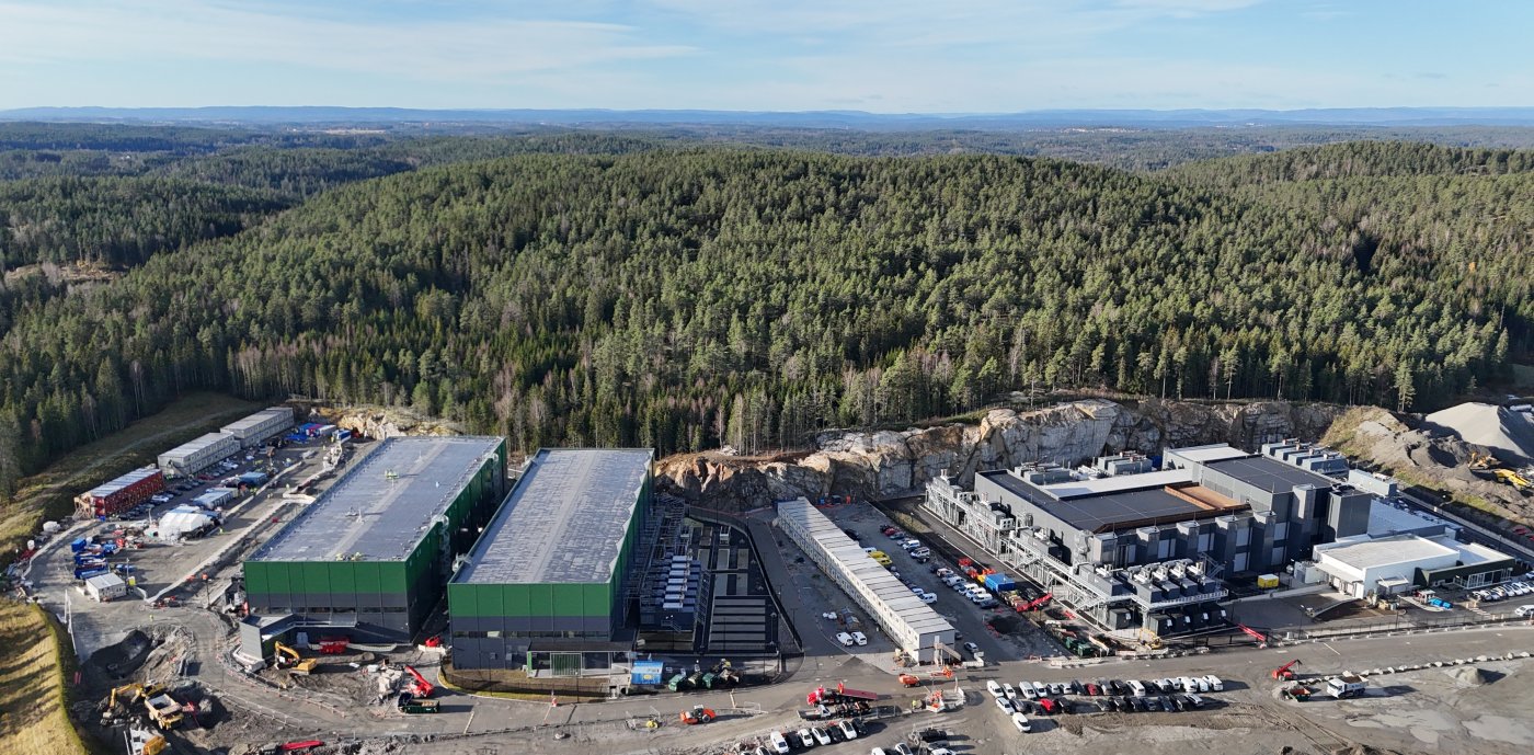 Bilde av datasenter på Enebeakk. 