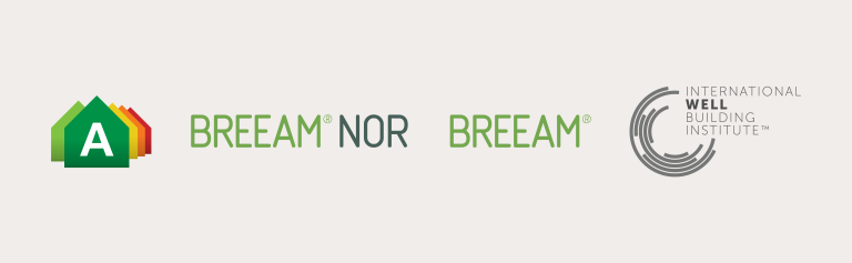 Det finnes ulike typer sertifiseringer, de mest brukte i Norge er Energimerking, BREEAM og etter hvert også WELL Building Standard.