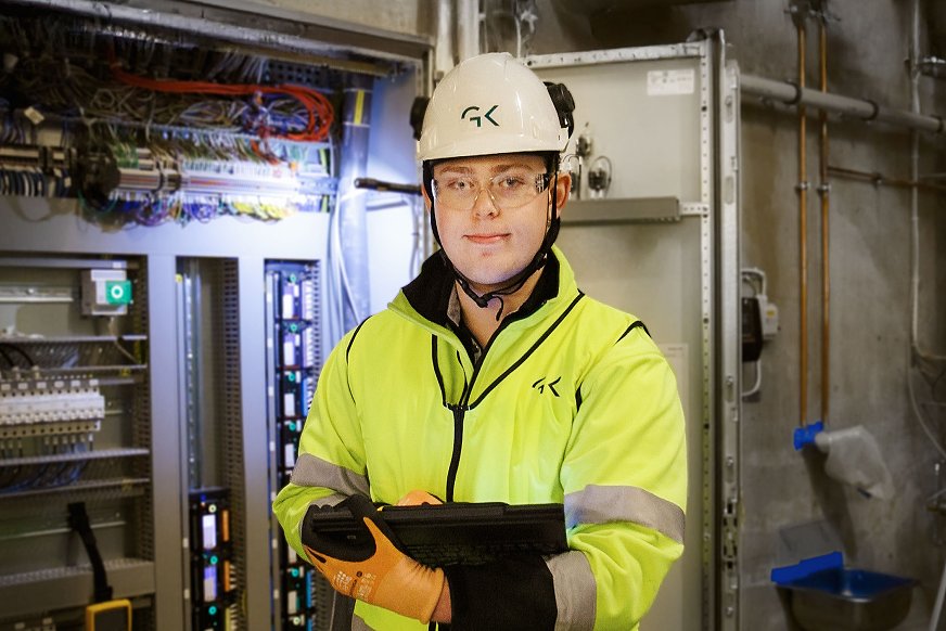 Sebastian Lillerud, automatikerlærling i GK. Sebastian Lillerud, automatikerlærling i GK.