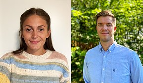Marthe Eggen og Peder Ward - Sommerstudenter i GK