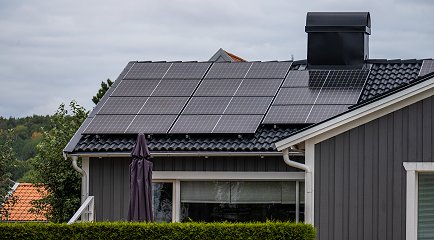 Solcelleanlegg på hustak
