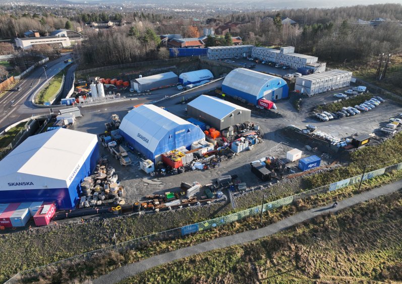 Det bygges nytt vannbehandlingsanlegg på Huseby i Oslo. Foto: Vann- og avløpsetaten.