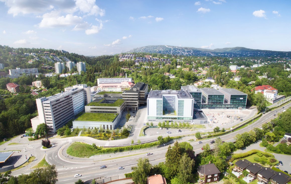 Oversiktsbilde av Radiumhospitalet