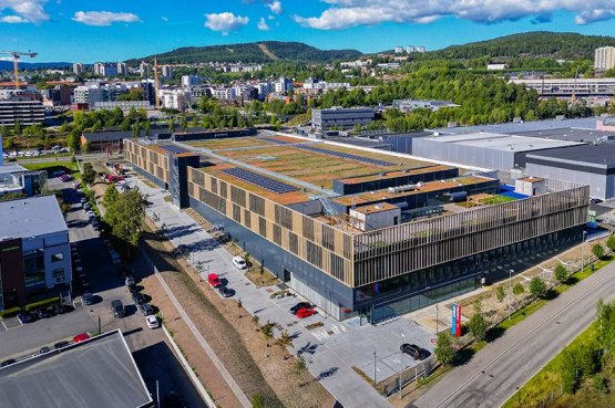 Det nye hovedkontoret til Motek og Ahlsell Norge. Foto: Aspelin Ramm/Geir Anders Rybakken Ørslien