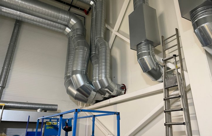 Distribusjonsnett for ventilasjon hos RESMAN.
