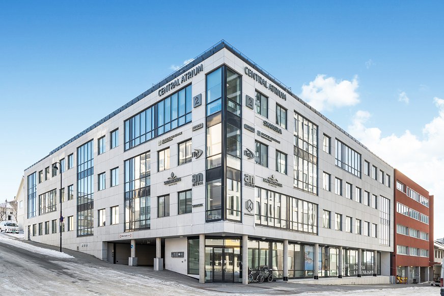Central Atrium i Bodø. Foto: Corponor. Central Atrium i Bodø. Foto: Corponor.