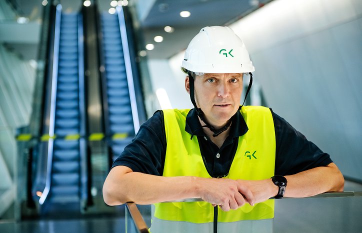 Øystein Skjærholt er prosjektsjef i GK og har blant annet vært prosjektleder for arbeidet på Munchmuseet i Bjørvika