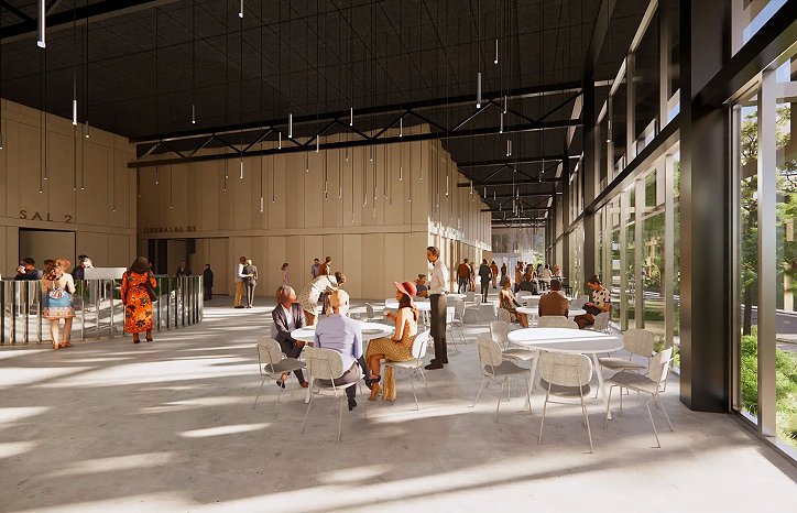 Normoria. Illustrasjon: Henning Larsen arkitekter. Normoria. Illustrasjon: Henning Larsen arkitekter.