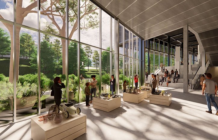 Normoria. Illustrasjon: Henning Larsen arkitekter. Normoria. Illustrasjon: Henning Larsen arkitekter.