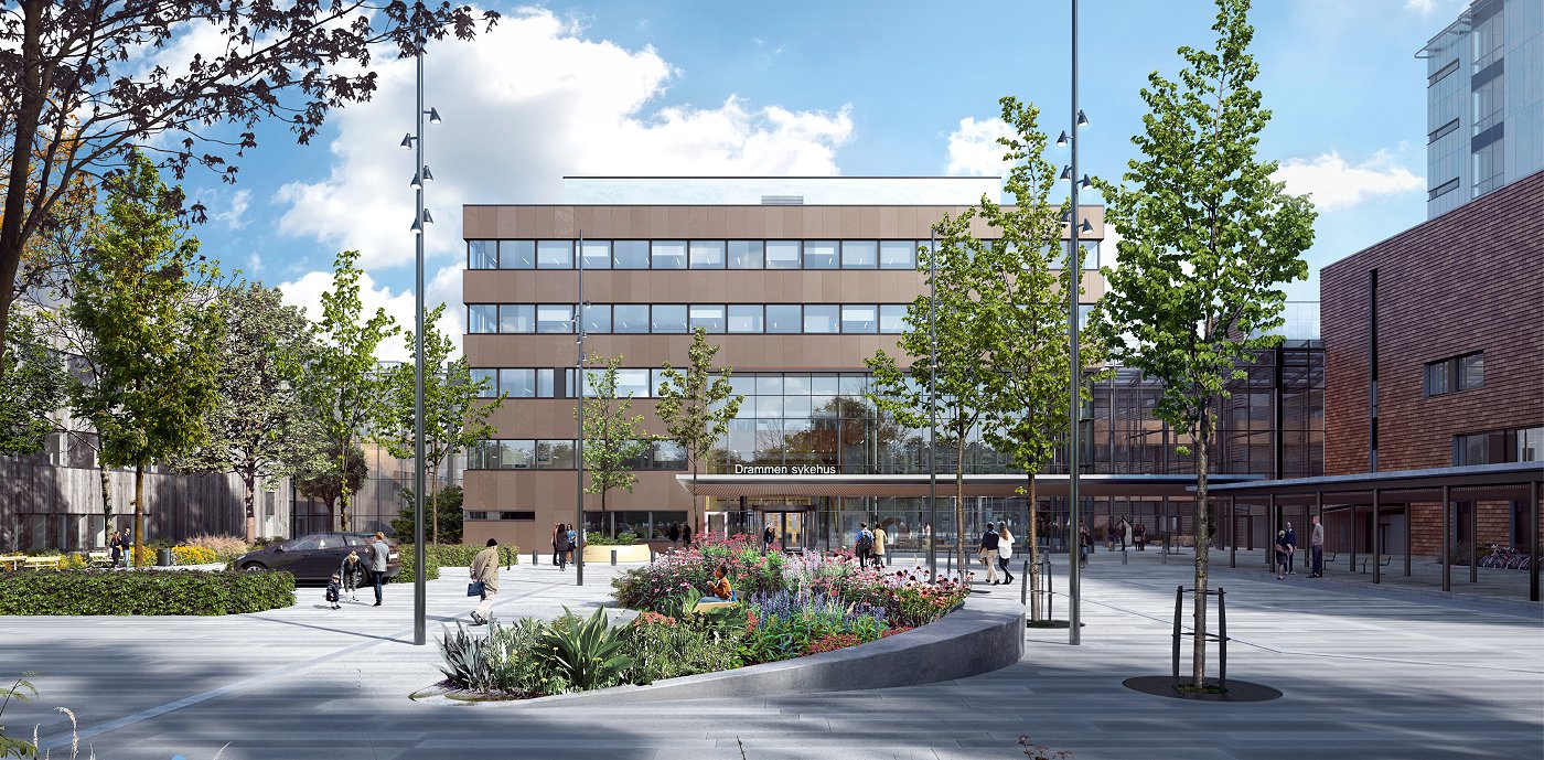 Nytt sykehus i Drammen_NSD-illustrasjon