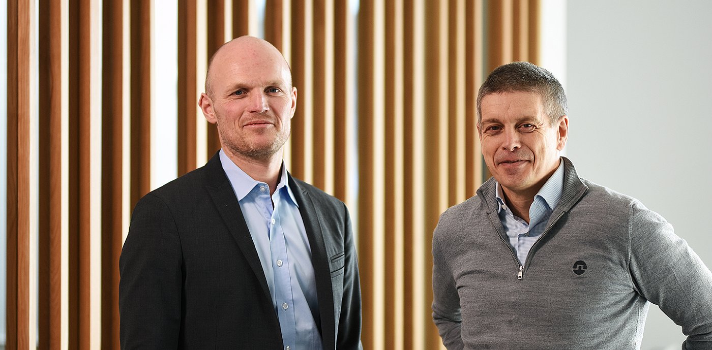 Administrerende direktør i GK Norge, Rune Hardersen og leder av den nye PMO-avdelingen, Jard Bringedal.