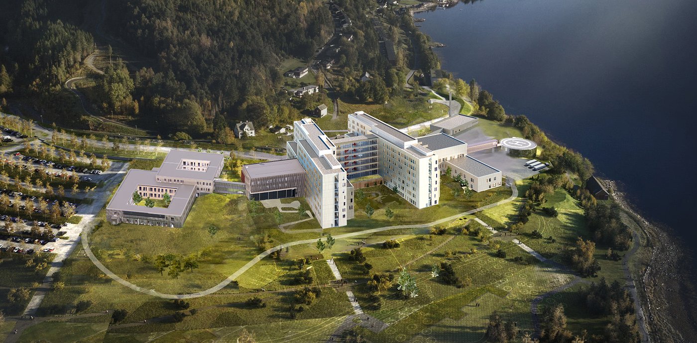 Illustrasjon av Sykehuset Nordmøre og Romsdal (SNR).