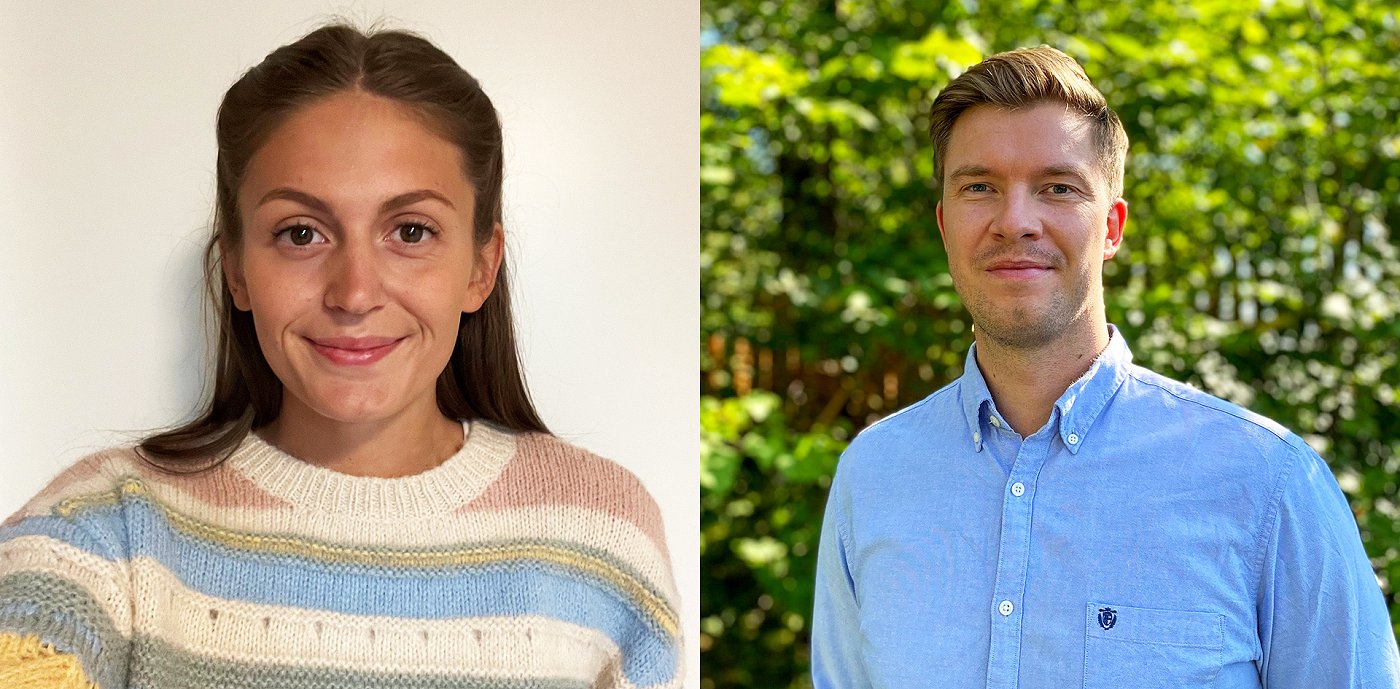 Marthe Eggen og Peder Ward har hatt sommerjobb i GK.