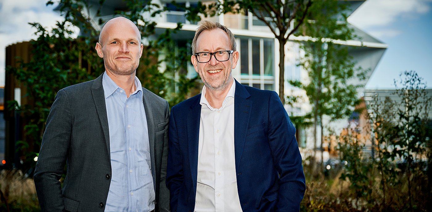 Rune Hardersen, adm.dir. GK Norge og Kim Robert Lisø, konsernsjef GK