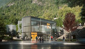 Holdeplass langs bybanen i Bergen Holdeplass langs bybanen i Bergen