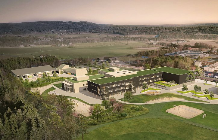 Aursmoen skole. Foto: Arkitektgruppen Lille Frøen.