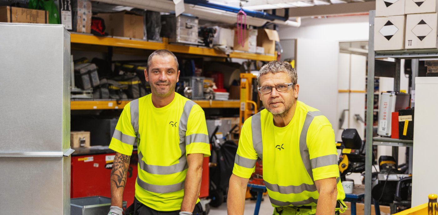 Bilde av Adrian-Angelo Vadeanu (37) og Anders Staaf (54)