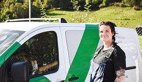 Silje Katrine Høva Johansen er servicerørlegger i GK. Silje Katrine Høva Johansen er servicerørlegger i GK.