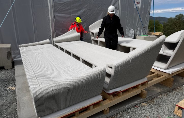 3D-printet bro på NTNU.