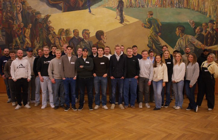 Gruppebilde av lærlinger på den andre samlingen i Oslo. 