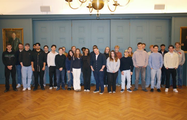 Gruppebilde av lærlinger på samling i Oslo. 