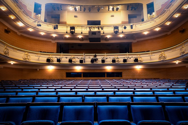 Bilde av teatersalen på Den Nationale Scene. 